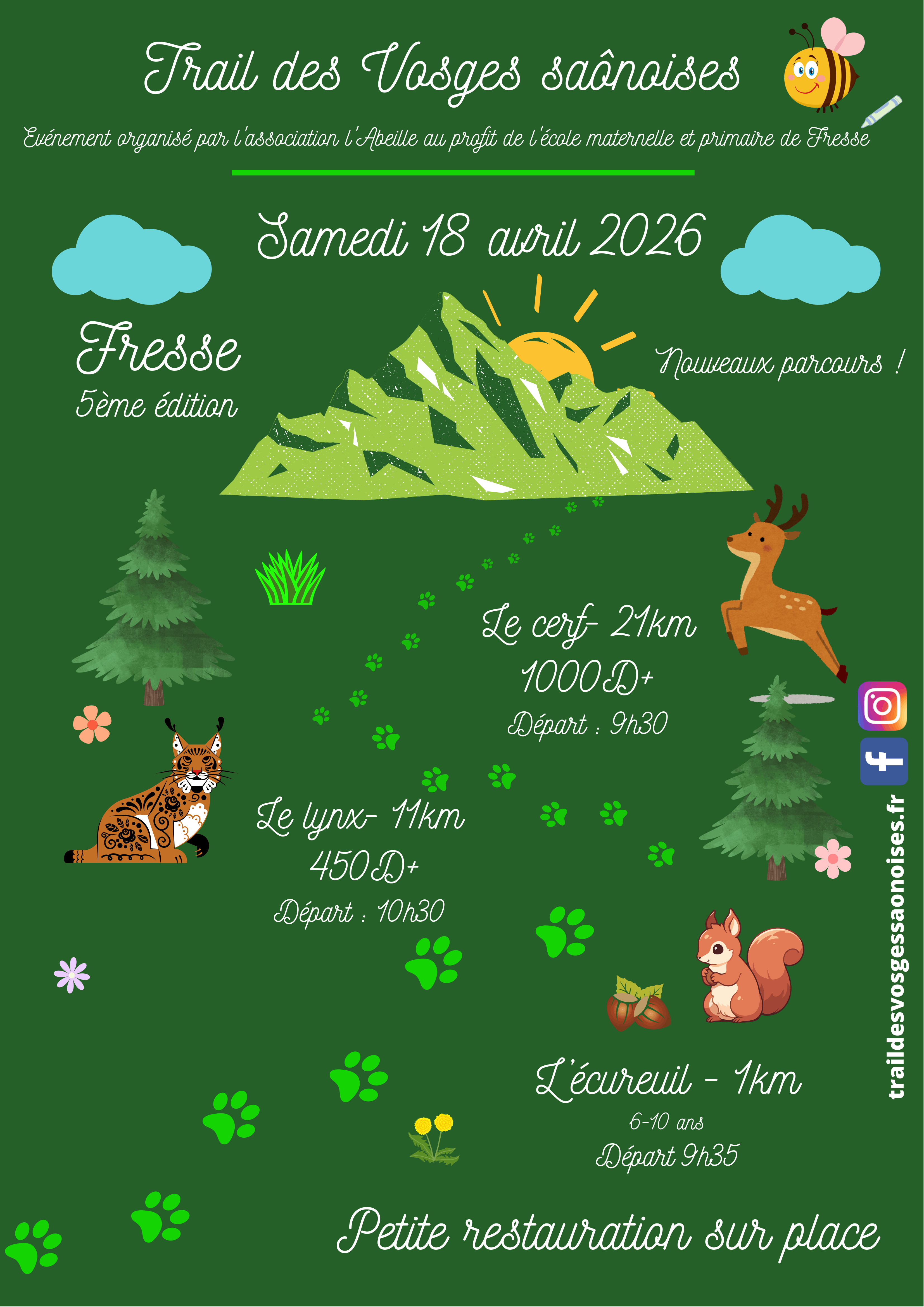 Affiche de présentation du trail